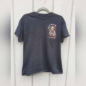 Cactus & Skull Grim Reaper T-Shirt Size Medium